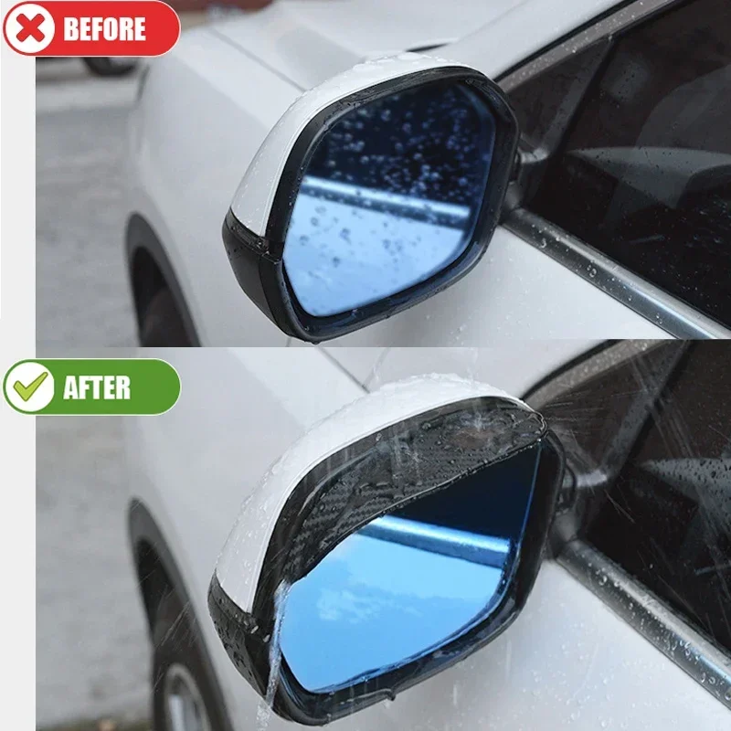 Carbon Faser Auto Rückspiegel Regen Schild Augenbraue (2 Stück) – Bild 5
