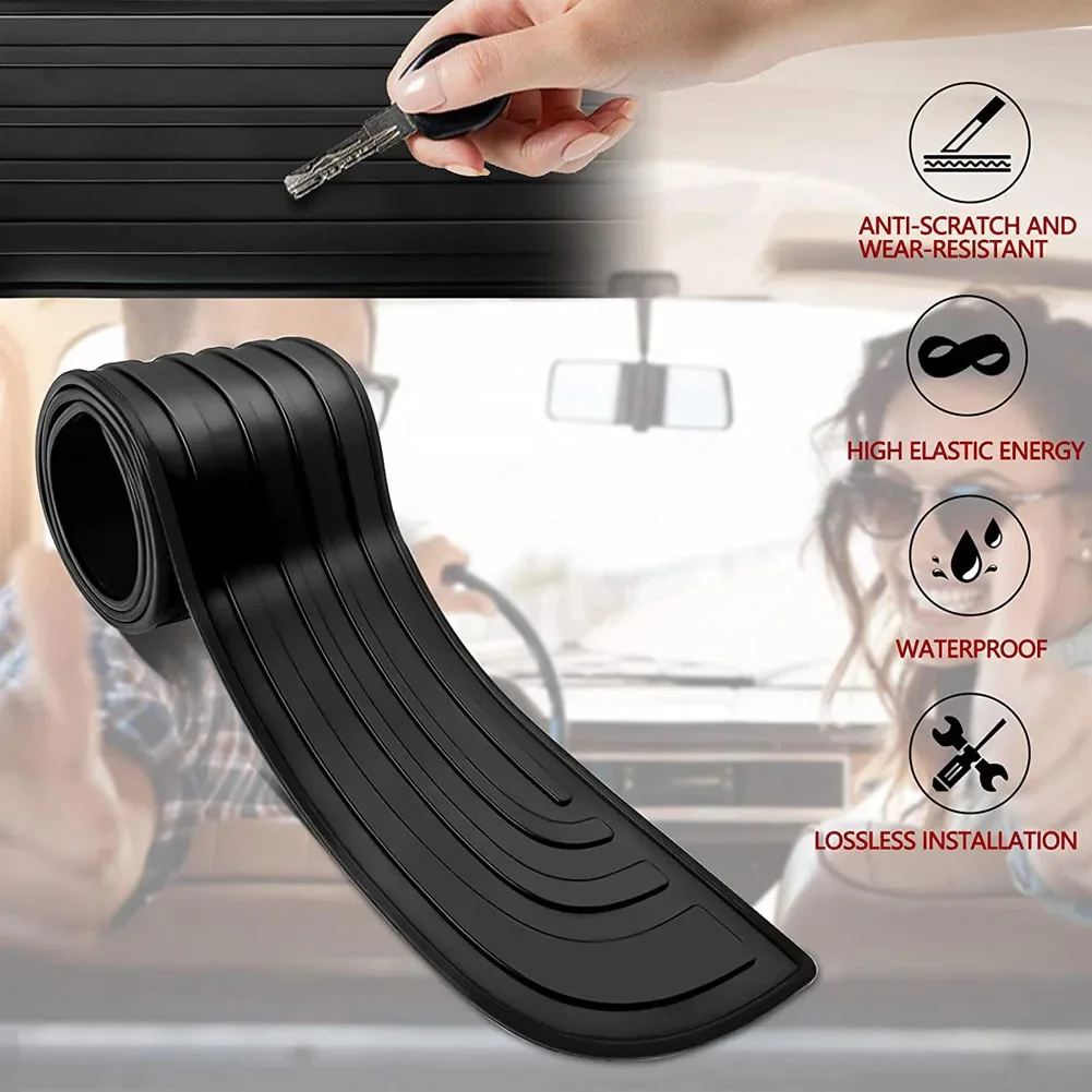 Anti-scratch Auto Stamm Tür-Schwellen Platte Schutz Universal Hinten – Bild 5