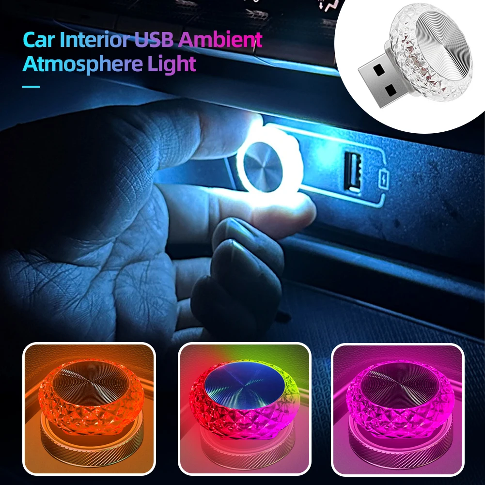 Auto Innenraum USB Umgebungs atmosphäre Licht LED dekorative Signal – Bild 3