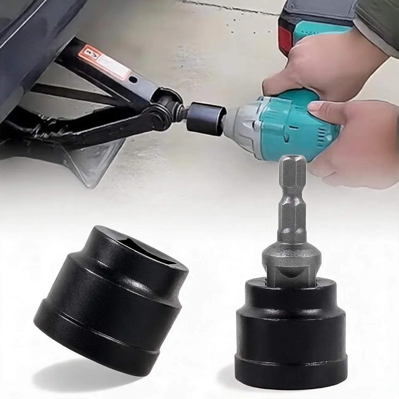 Stahl-Anhänger-Wagenheber-Bohrer-Adapter, elektrisches Umrüstset, universelle Passform, Wohnmobil, Wohnmobil