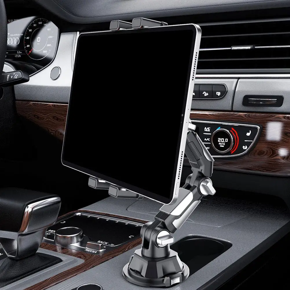 Auto-Getränkehalter, Tablet- und Telefonhalterung, universeller Ständer mit verstellbarem langen Arm für iPad