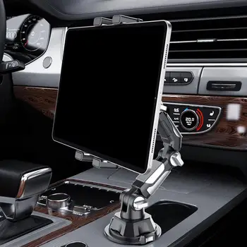 Auto-Getränkehalter, Tablet- und Telefonhalterung, universeller Ständer mit verstellbarem langen Arm für iPad