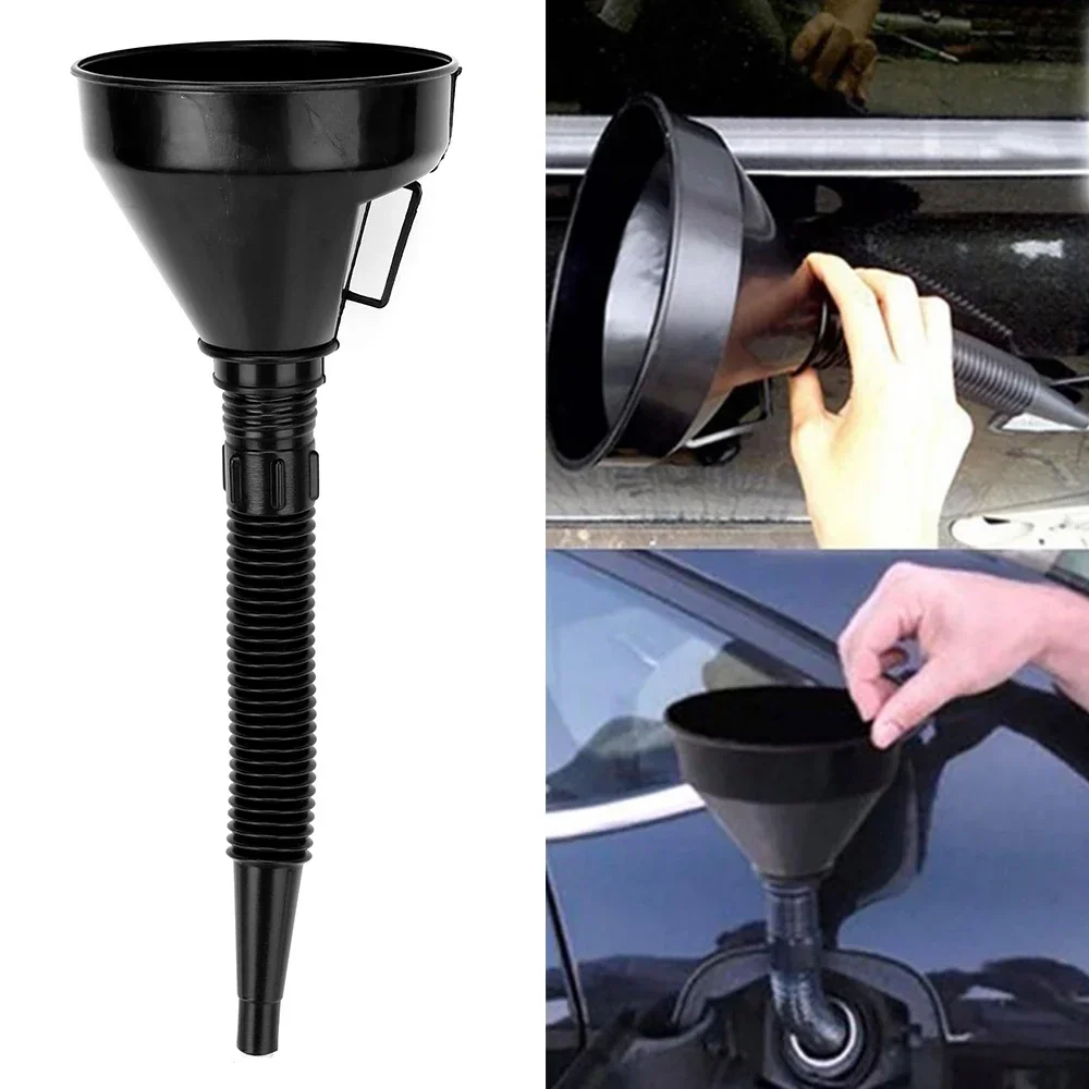 Universal Öl Trichter Mit Filter Rohr Griff Set Diesel Gas Kraftstoff – Bild 3