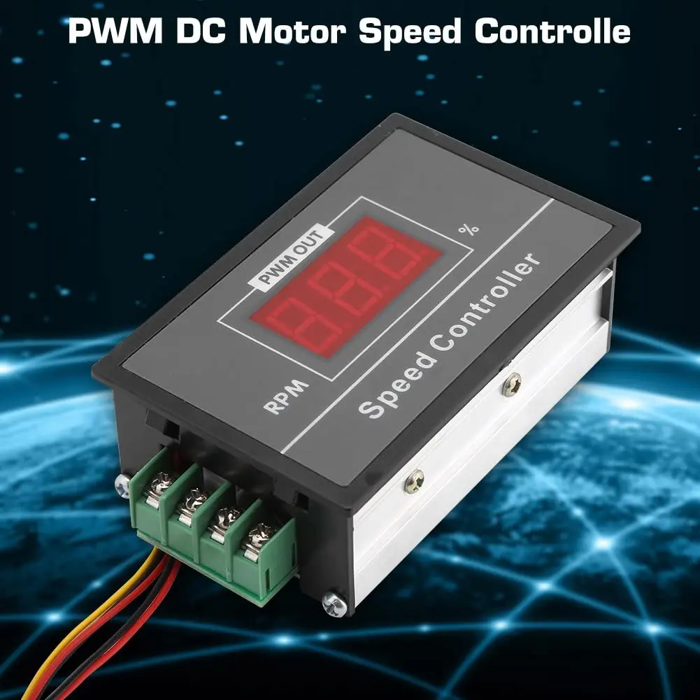 DC 6-60V 12V 24V 36V 48V 30A PWM DC Motor Drehzahlregler Regler – Bild 3