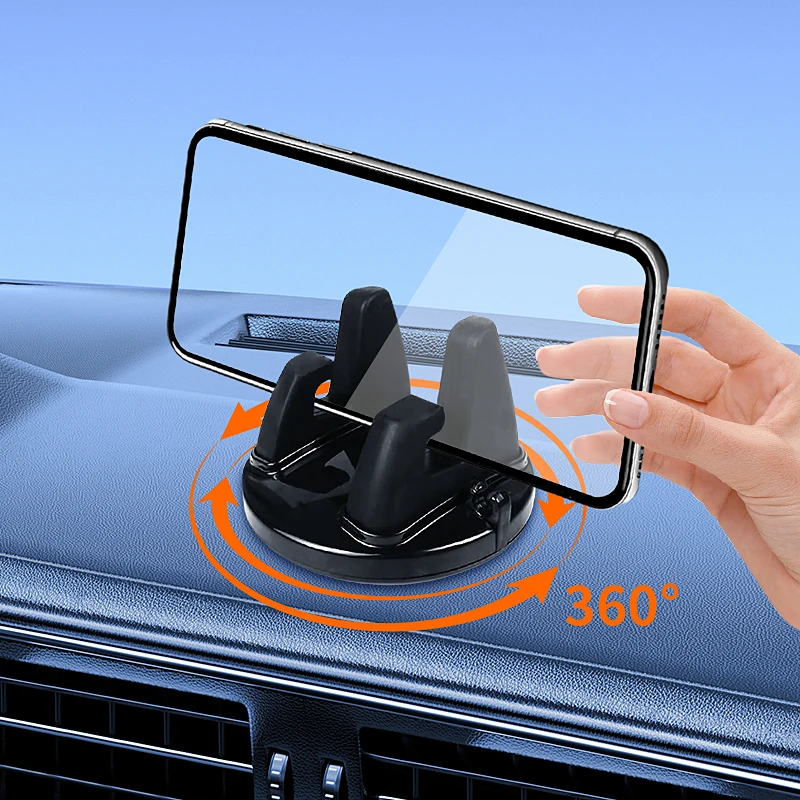 360 ° Drehbarer Handyhalter, Autohalterung, rutschfest, GPS-Navigation, Autohalterung, Ständer, Unterstützung