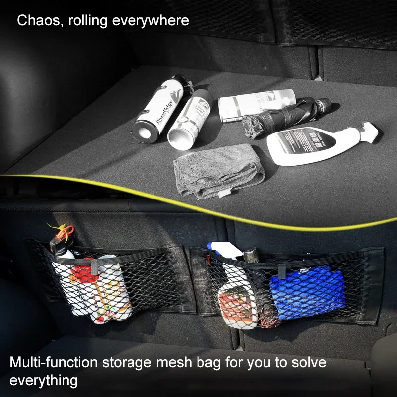 Auto Zurück Hinten Mesh Kofferraum Sitz Elastische String Net Magie – Bild 2