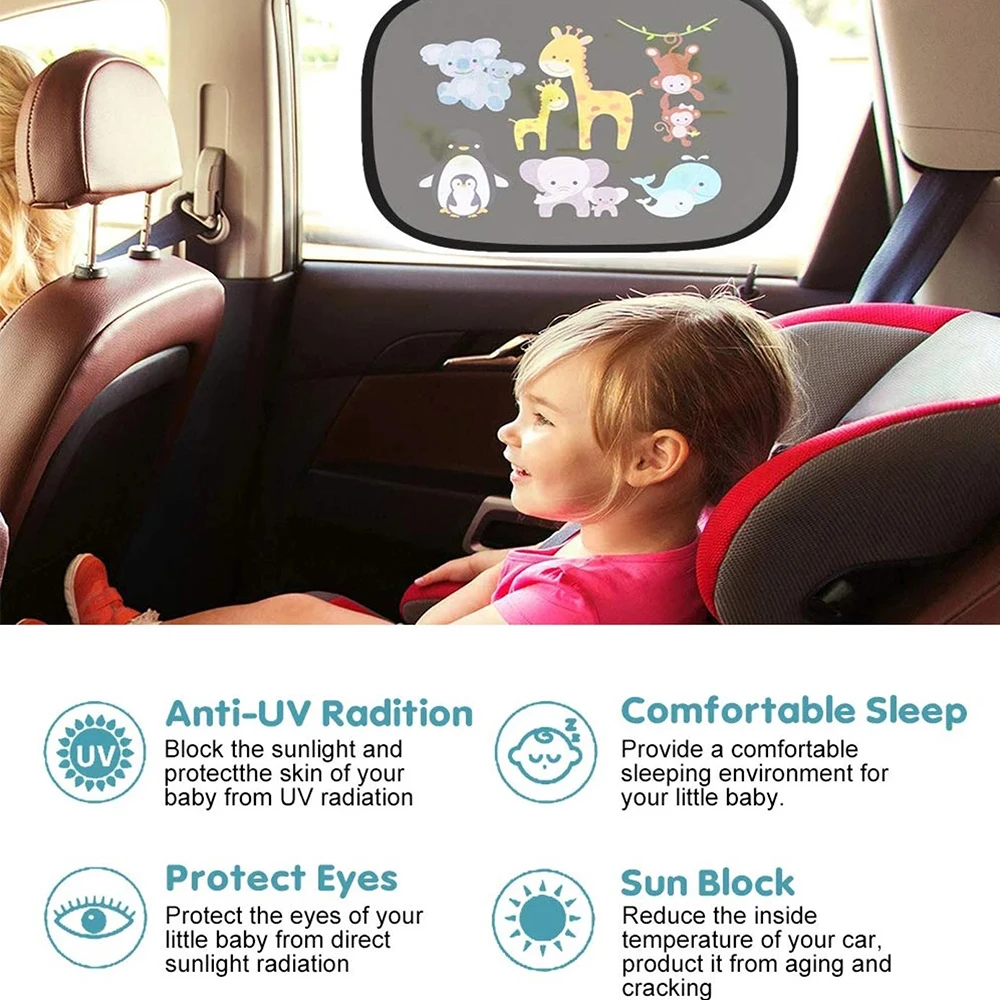 Universal Auto Sonnenschutz Seitenfenster Windschutzscheibe – Bild 2