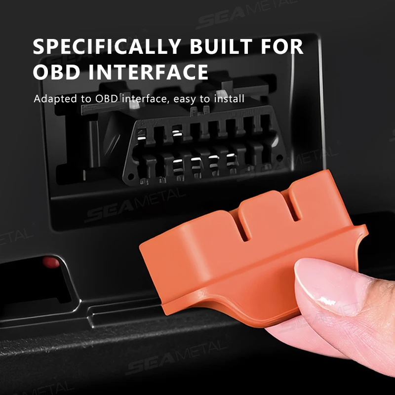 SEAMETAL Silikon Auto OBD Port Staub Abdeckung Griff Design OBD Port – Bild 5