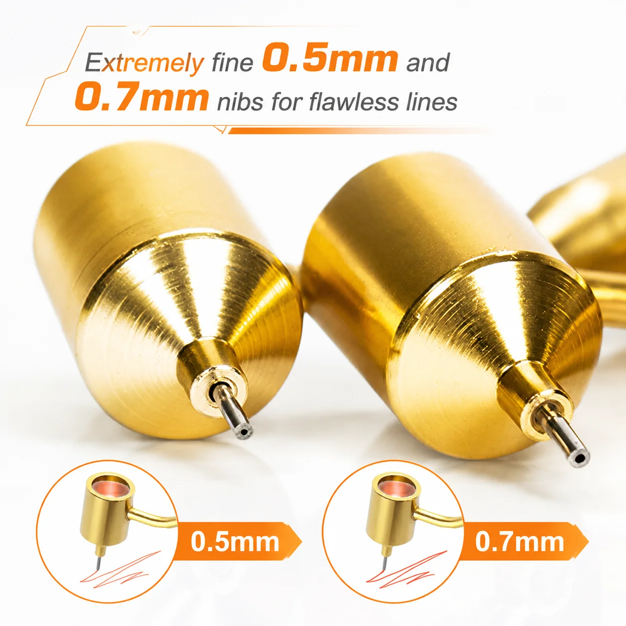 0,5 & 0,7 mm Auto-Kratzer-Reparaturstift, Lackstift (2 Stück) – Bild 4