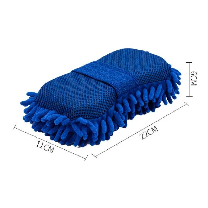 Auto-Wasch-Mikrofaser-Chenille-Schwamm, Pflegebürste, Waschpad – Bild 2