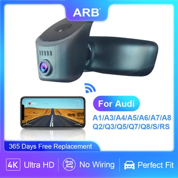 ARB 4K Dash Cam für Audi A3 Q5 A4 Q3 A6 Q7 A1 Q2 A5 Q8 A8 TT RS S 2019-2026, High Definition Dashboard Kamera