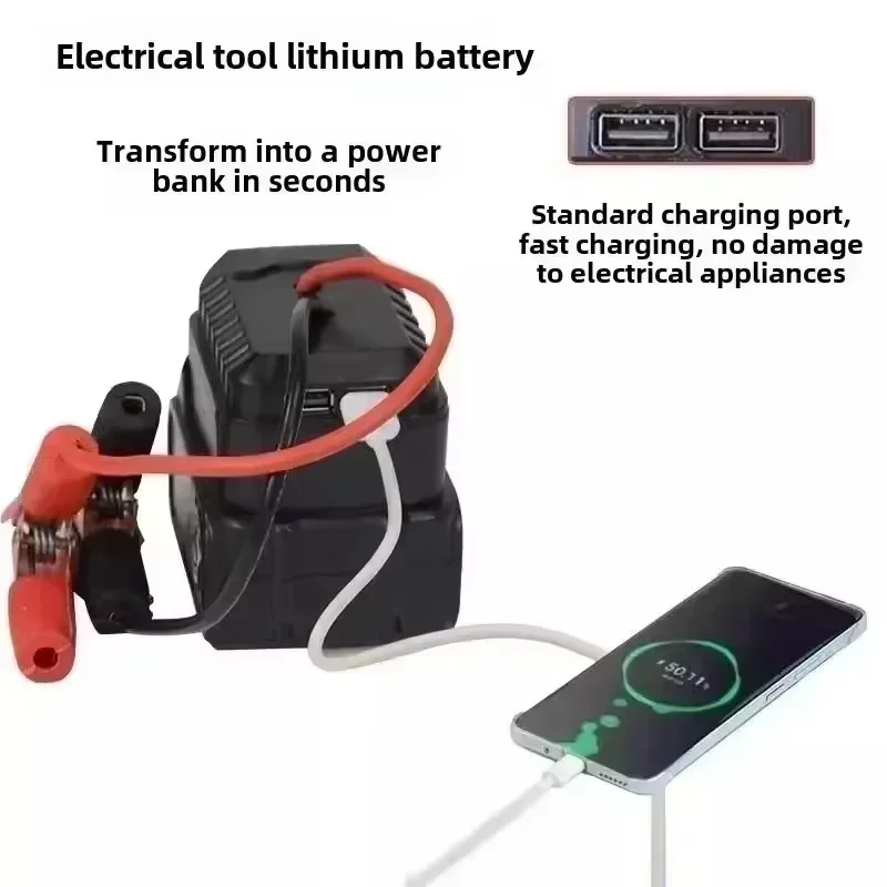 Makita Autobatterie Starthilfe Lithium-Notstrombank mit verdickten – Bild 3