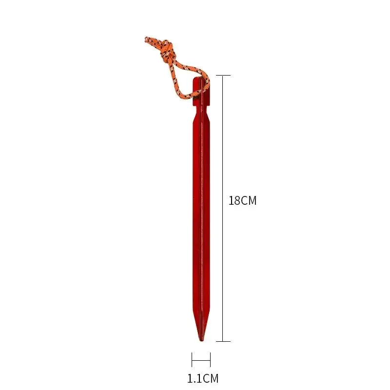 18cm Aluminium Legierung Zelt Nehmen Heringe Heavy Duty (10 Stück) – Bild 2