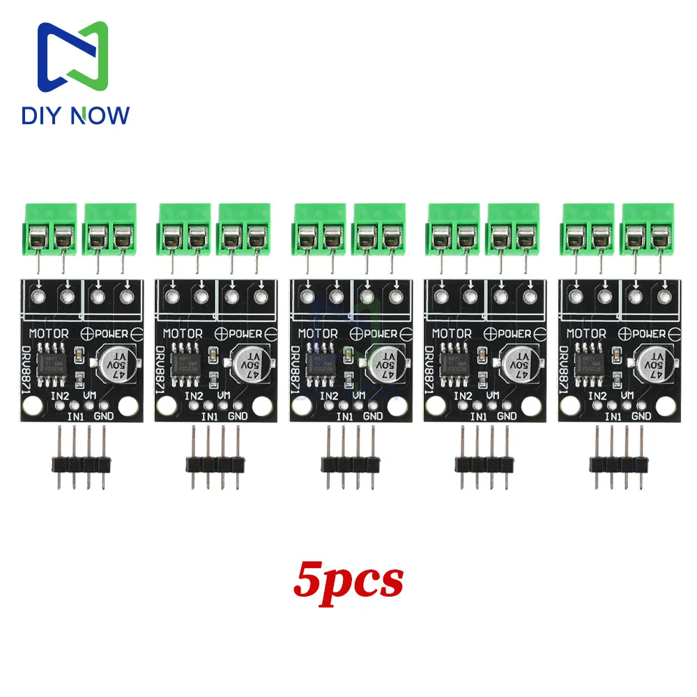 DRV8871 DC 6,5-45 V H-Brücke Motortreibermodul 3,6 A gebürstete Gleichstrommotorsteuerung PWM 10 A sinkende