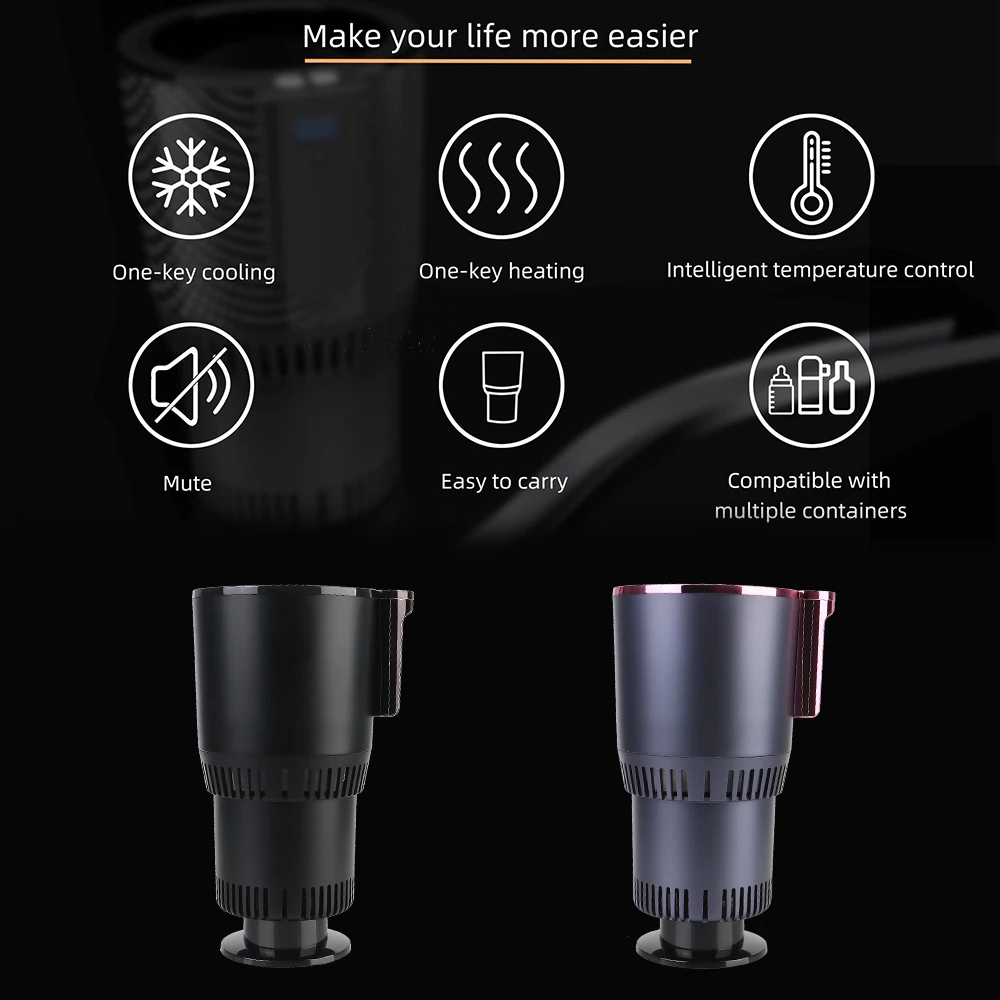 Auto Kühlung Heizung Tasse Halter Temperatur Display DC 12V Kühlung – Bild 3
