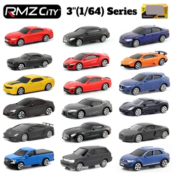 1/64 RMZ CiTY Druckguss-Spielzeugautomodell, Miniatur-3-Zoll-Kollektion mit freien Rädern, geeignet für Hot