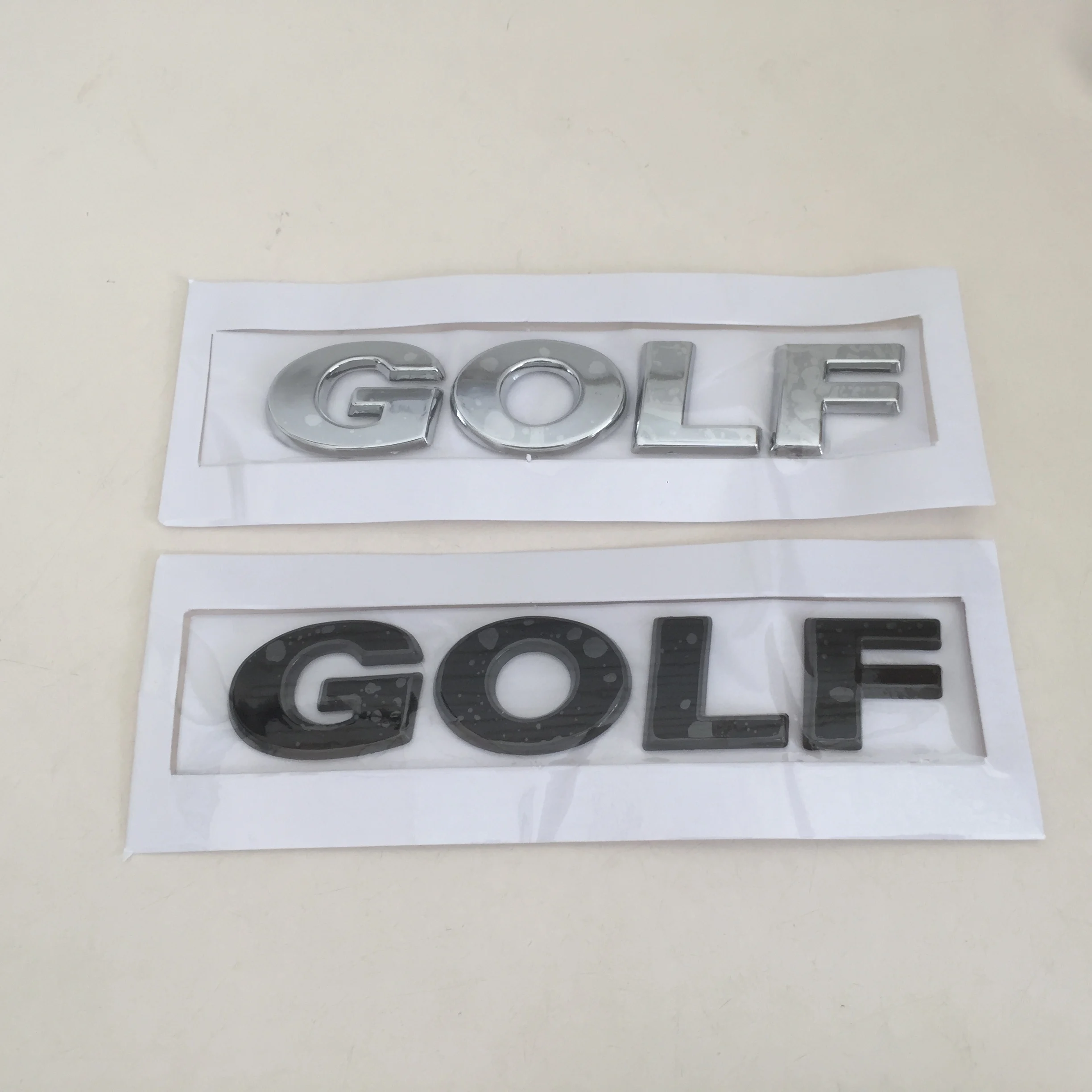3D ABS für GOLF Auto Brief Hinten Stamm Stoßstange Emblem Aufkleber Abzeichen Aufkleber styling auto Zubehör