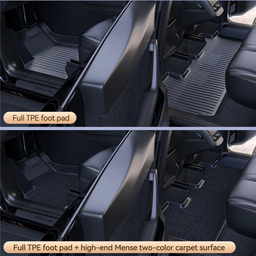 YZ TPE Auto-Fußmatten für Tesla Model 3 Y Highland Juniper 2019-2026 – Bild 3