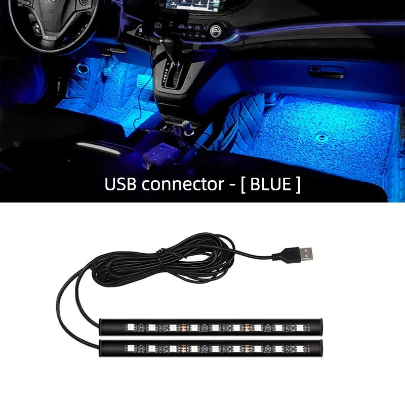 Einfarbige 18-LED-Autoinnenraumbeleuchtung, LED-Fußraum- und Sitzbeleuchtung, Mehrzweck-Atmosphären-Dekorlampe