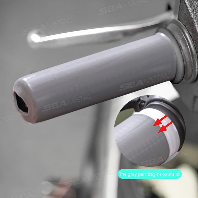 SEAMETAL Selbstschrumpfende Motorrad-Lenkerabdeckung, Silikon – Bild 5
