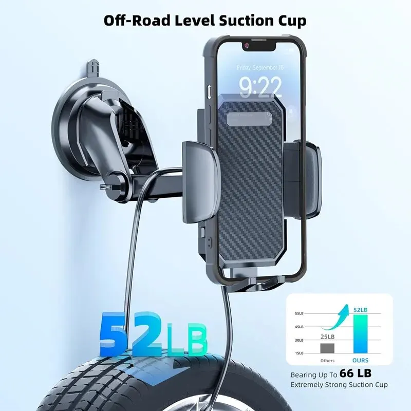 Sucker Autotelefonhalter Halterung Ständer Saugnapf Smartphone Mobile – Bild 5