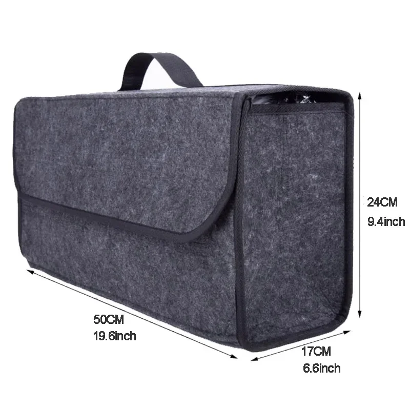 Grau Anti-Rutsch-Fach Boot Storage Organizer Werkzeug Auto – Bild 3
