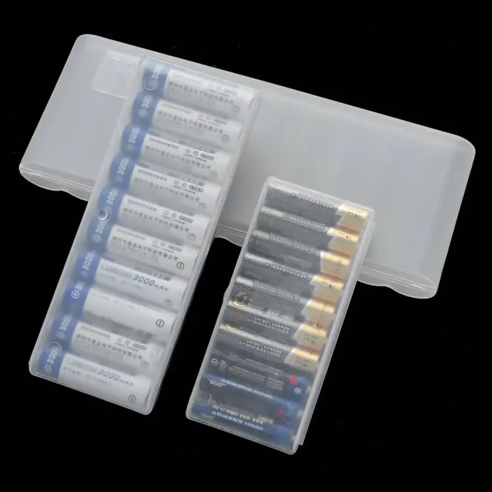 4/10 Slots Transparente Kunststoff Batterie Lagerung Box Harte Container Halter Fall Für AAA/AA/18650 Batterie