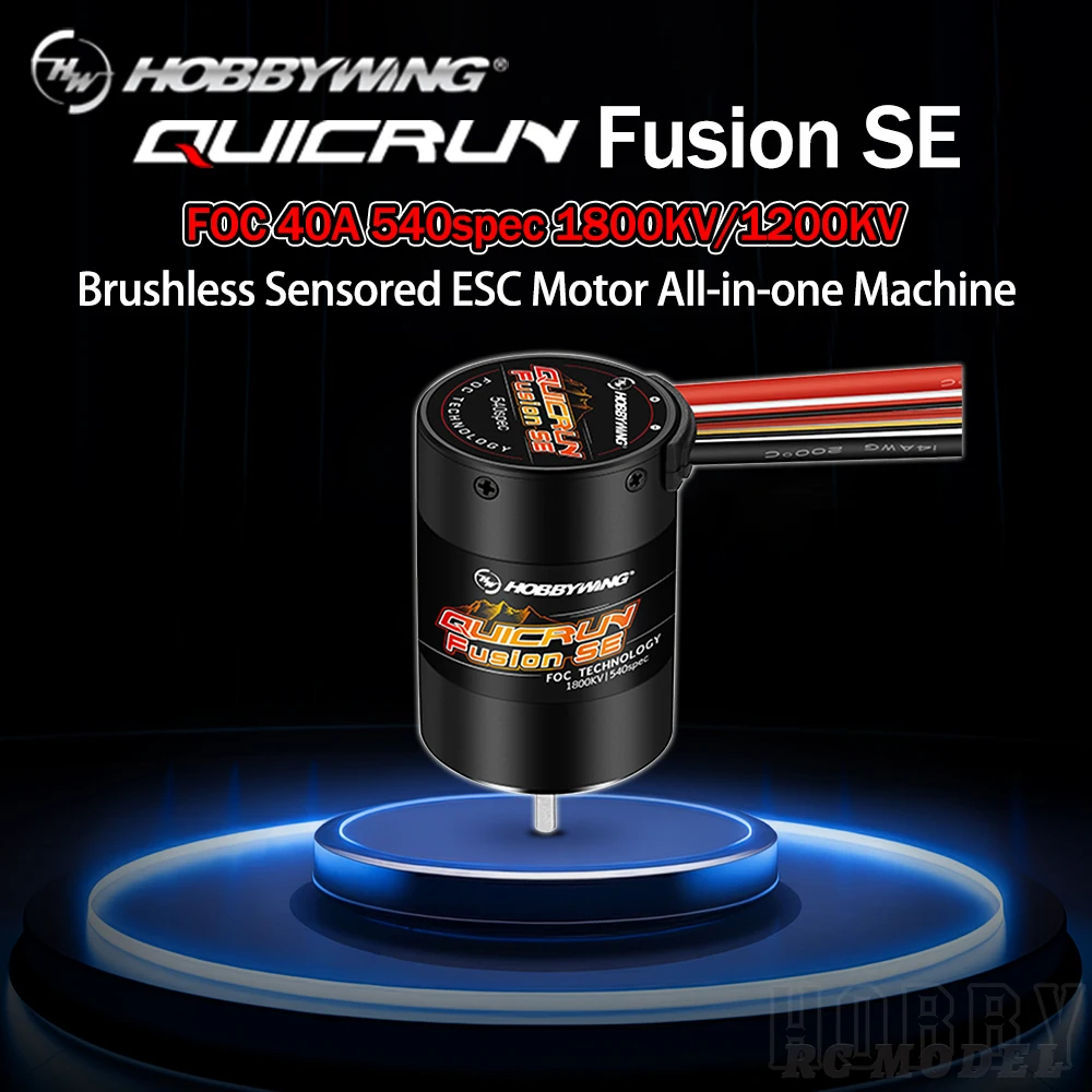 Hobby wing quicrun fusion se 40a 1800kv 1200kv kombinierter motor esc für 1/10 1/8 rc modell auto crawler