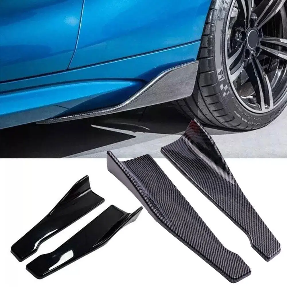 Universal Autovoorkant Rear Bumper Strip Lip Spoiler Diffuser Splitter Scratch Protector 48CM Length For Audi