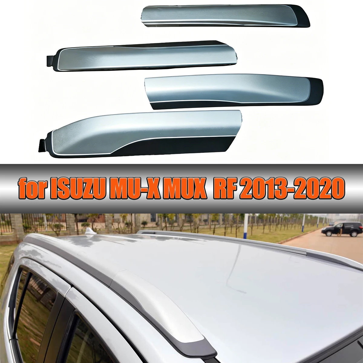 Dachträgerabdeckung, Dachgepäckträger-Endschale, Kunststoff-Montageabdeckung, Ersatz für ISUZU MU-X MUX RF