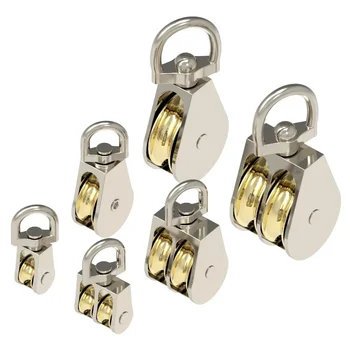43/58/86 mm Einzel-/Doppelräder, Metallscheibe, Zinklegierung, Riemenscheibe, Kronenblock und Tackle-Heberad