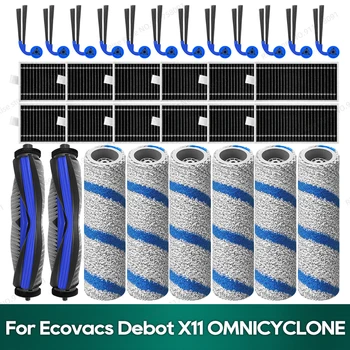 Kompatibel für Ecovacs Deebot X11 OMNICYCLONE / X11 Pro Omni Zubehör Hauptbürste Filter Roller Mop Ersatzteile