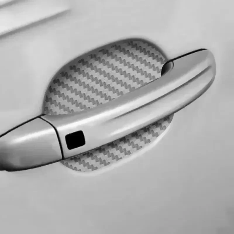Auto Tür Aufkleber Carbon Faser Kratzer Beständig Abdeckung (4 Stück) – Bild 5