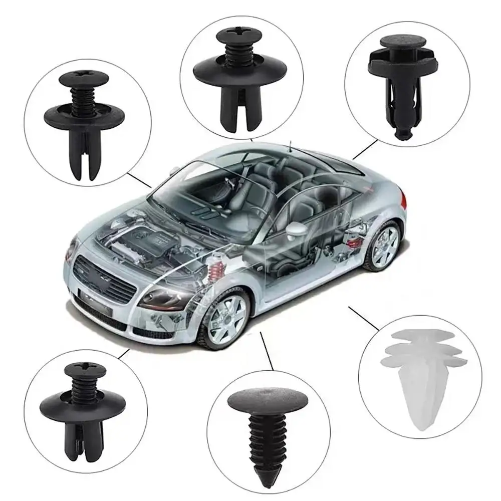Auto-Befestigungsclip-Set, Kotflügel-Nietclips (100 Stück) – Bild 2