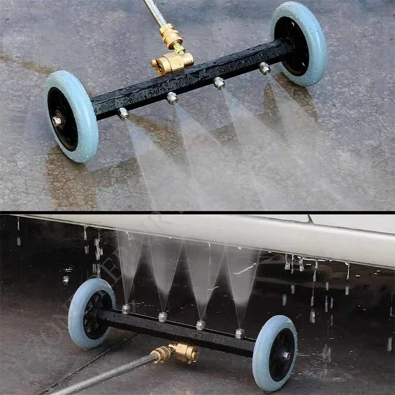 5000 PSI Auto-Chassis Hochdruckreiniger 16 Zoll Elektroauto Waschen Lokomotive unten Wasserbesen mit 2