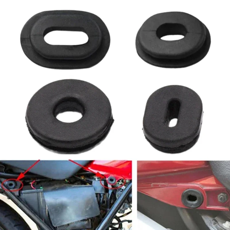 Motorrad Körper Seite Abdeckung Schwarz Gummi Tülle (12 Stück) – Bild 2