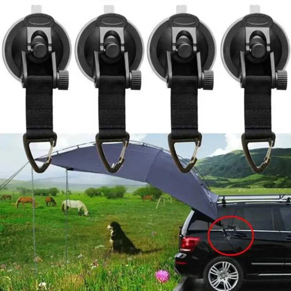 Auto Zelt Saugnäpfe Schnalle Seite Runde/Dreieckige Markise (4 Stück) – Bild 2