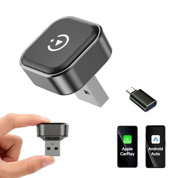 Kabelloser CarPlay- und Android-Auto-Adapter 2026-Upgrade: verkabelt in kabellos für Autos mit integriertem