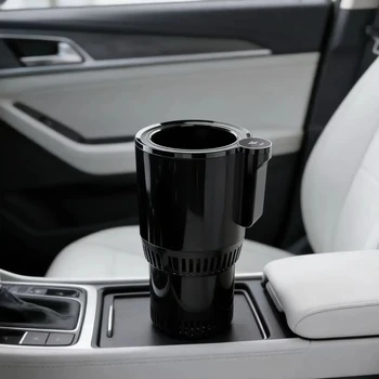 Tragbarer, intelligenter 2-in-1-12V-Autobecherkühler/-wärmer für Reisen im Freien, Mini-Autokühlschrank, Kühl