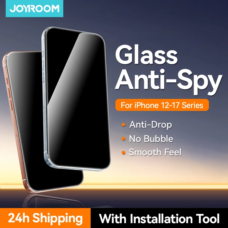 Joyroom 1/2 Stück Anti-Spionage-Glas für iPhone 18 17 16 15 14 Pro Max Glas für iPhone 18 17 16 15 14 13 12