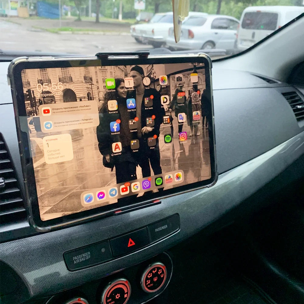 Auto CD Slot Tablet Ständer Telefonhalter Universal 360° ° Drehbare Halterung kompatibel für Ipad Pro Mini Air
