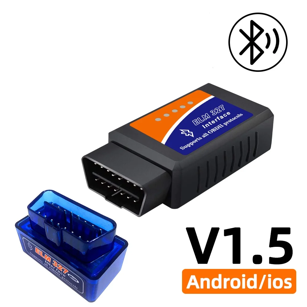 ELM327 V1.5/2.1 OBD2 Scanner TR6260S1 Bluetooth ELM 327 OBD Auto Diagnose Werkzeug Für Android/IOS PK Vgate