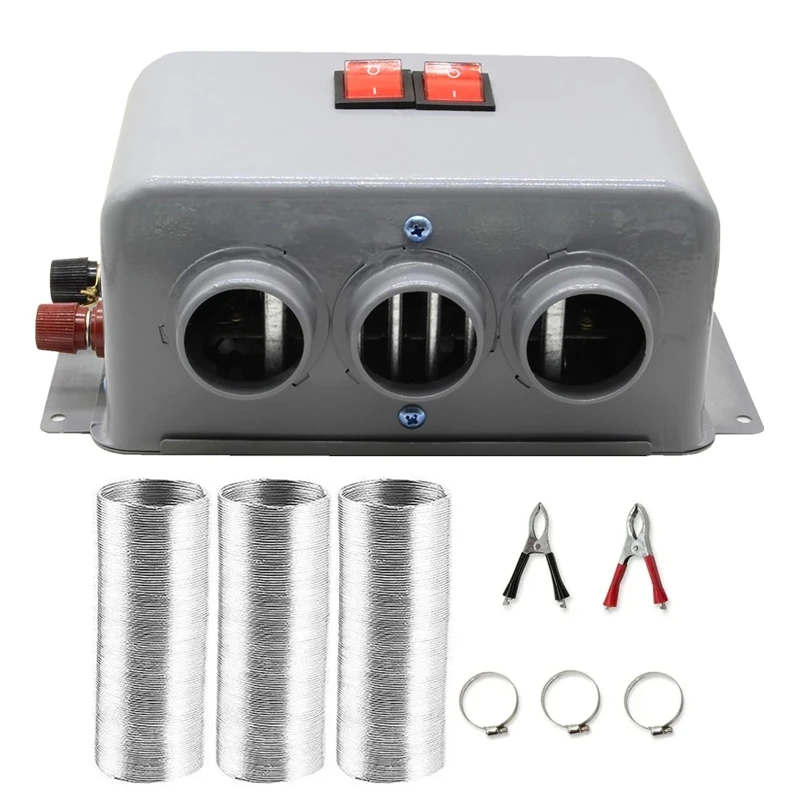 800 W Auto-Heizlüfter, 12/24 V, Abtauen, Nebel und Schnee, elektrische Heizung, Windschutzscheiben-Entferner