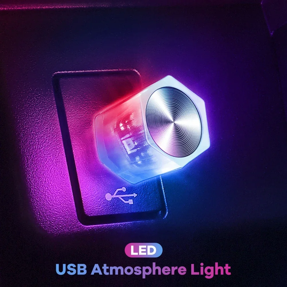 Auto USB Innen Umgebungs Licht LED Atmosphäre Dekorationen Lichter – Bild 3