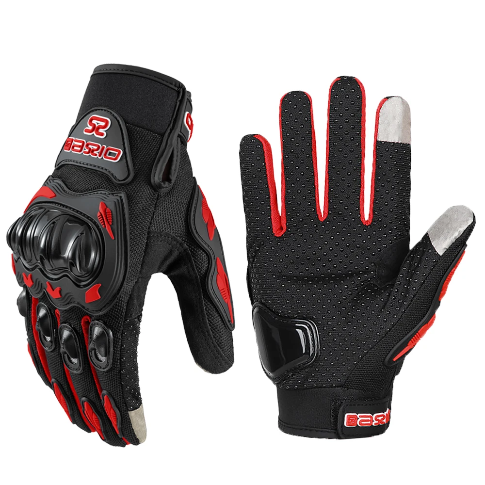Ummer Atmungsaktive Vollfinger-Motorradhandschuhe, rutschfest, verschleißfest, Motocross-Rennhandschuhe