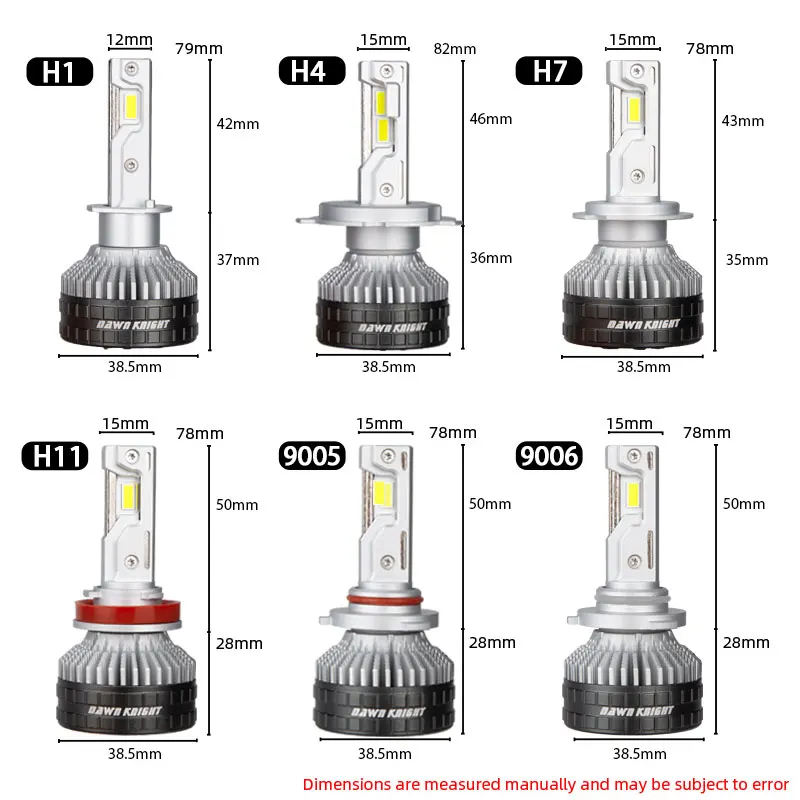 DAWNKNIGHT K9C Pro H7 H4 H11 Led Lampe Größere Kupfer Rohr – Bild 6