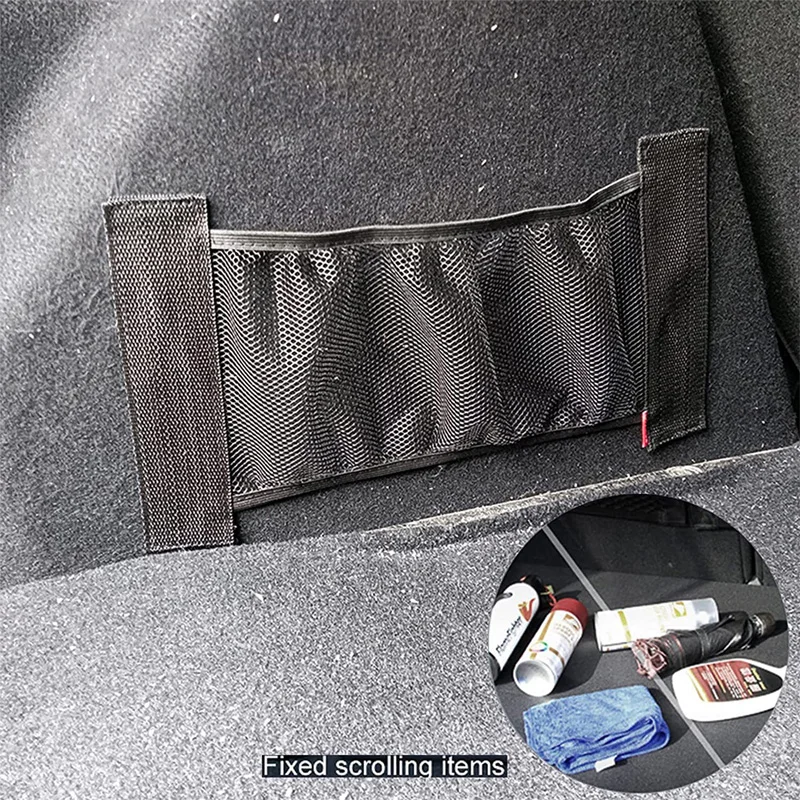 Auto Zurück Hinten Stamm Elastische Mesh Feste Riemen Auto Innen – Bild 2