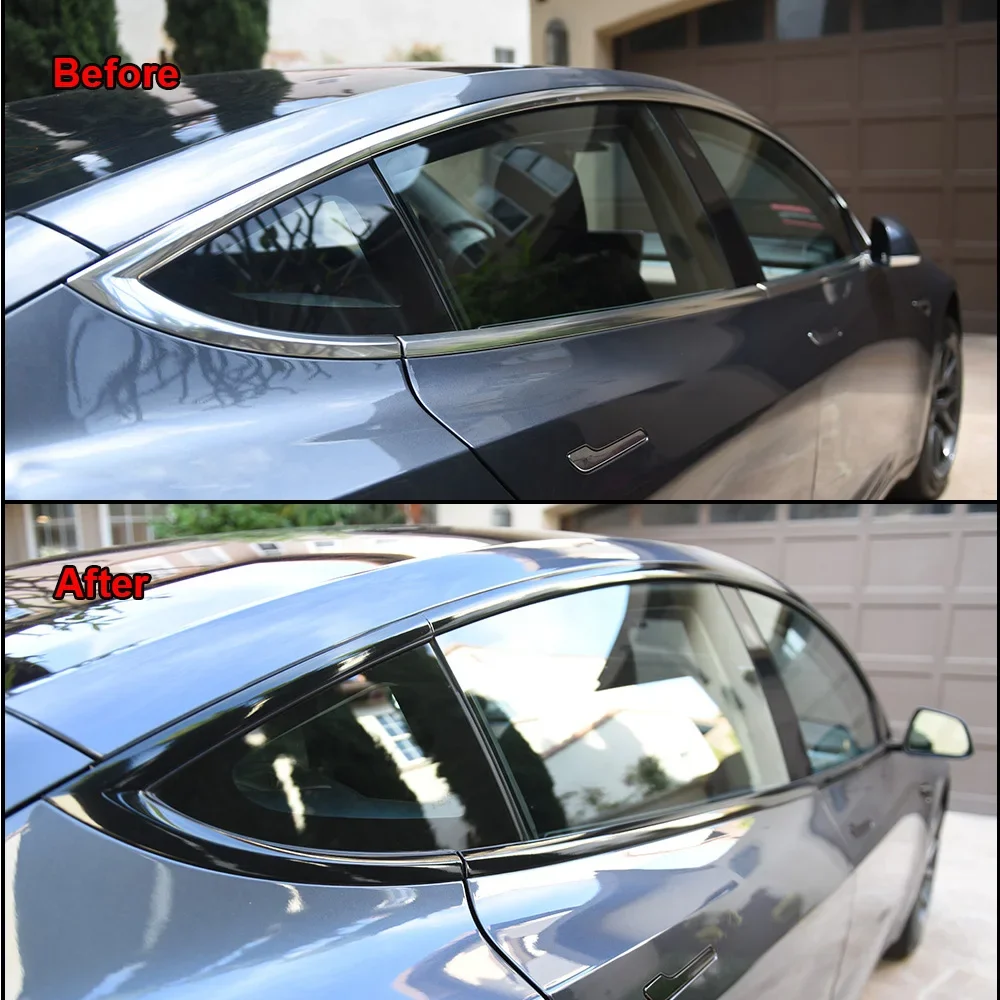 Glänzende schwarze Vinyl Wrap Strip Tape Car Wrap Folie – Bild 6