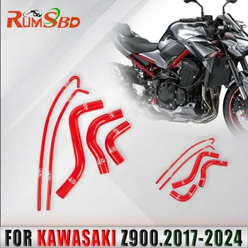 Kawasaki Z900 2017-2024 2023 Motorrad Kühler Silikon Kühlmittel ube Silikon Schlauch Kit wasser rohr