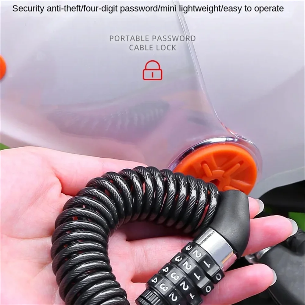 Fahrradschloss Stahldraht Kettenschloss Mountainbike Motorrad – Bild 5